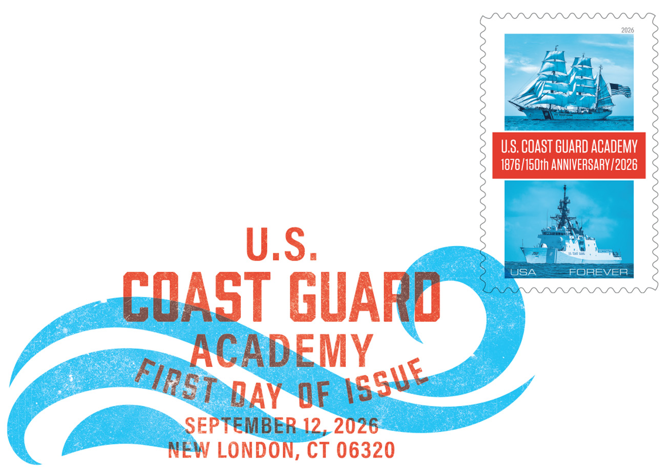 Coast Guard Academy FDC DCP Postmark Coast Guard Academy FDC DCP Postmark